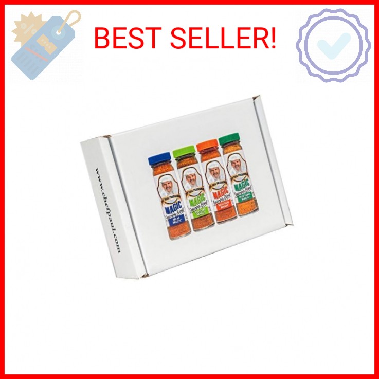Chef Paul Prudhomme’s Magic Seasoning Blends ~ Magic 4-Pack, Qty. 4 2-Ounce Bott