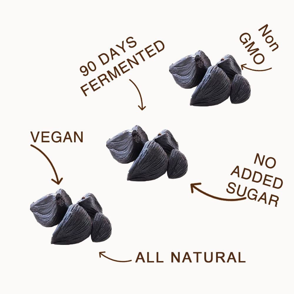 Gourmet Peeled Black Garlic – Aged 90 Days, Ready to Enhance Your Dishes