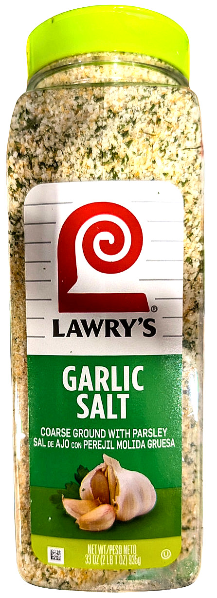Lawry’s Garlic Salt and Parsley Coarse Ground with Parsley 33 Ounce EXP 01/2027