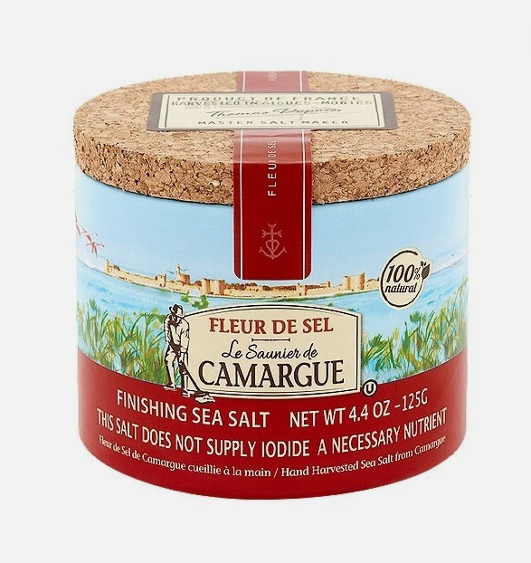 Le Saunier De Camargue Fleur De Sel Premium Sea Salt From France 4.4 OZ (6 Pack)