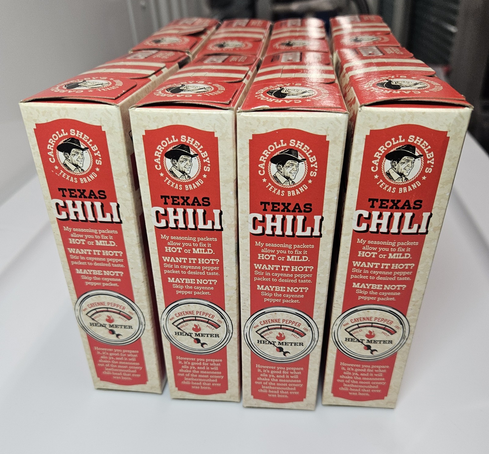 Carroll Shelby’s Original Texas Brand Chili Kit 3.65Oz Each Box (Pack Of 8)