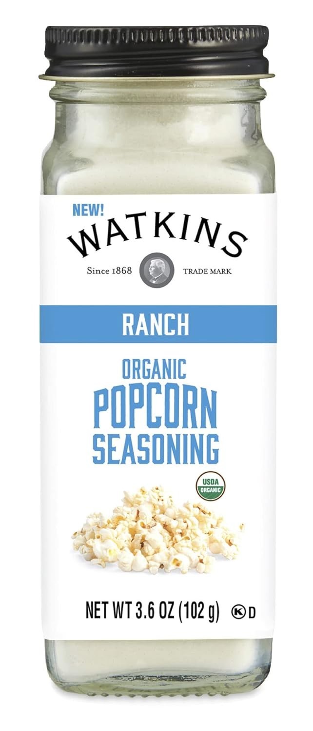 Watkins Gourmet Organic Ranch Popcorn Seasoning, 3.6 oz