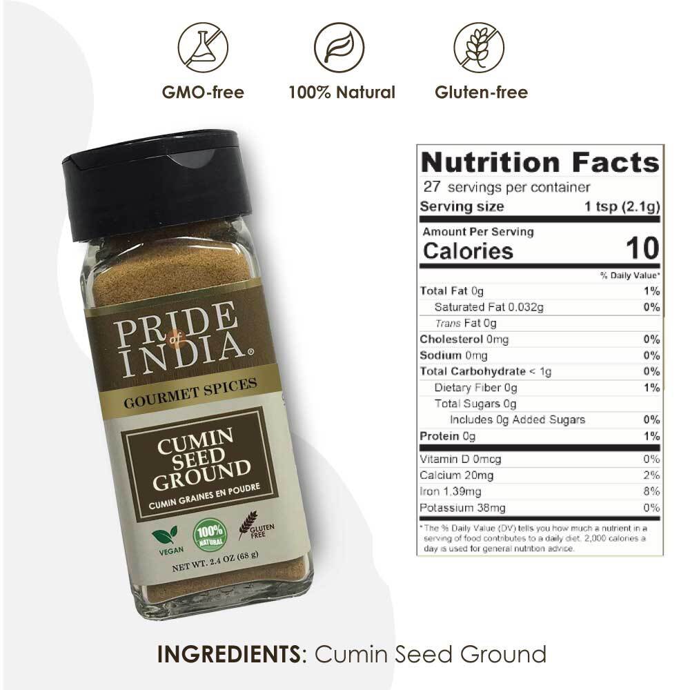PRIDE OF INDIA Gourmet Cumin Seed Ground