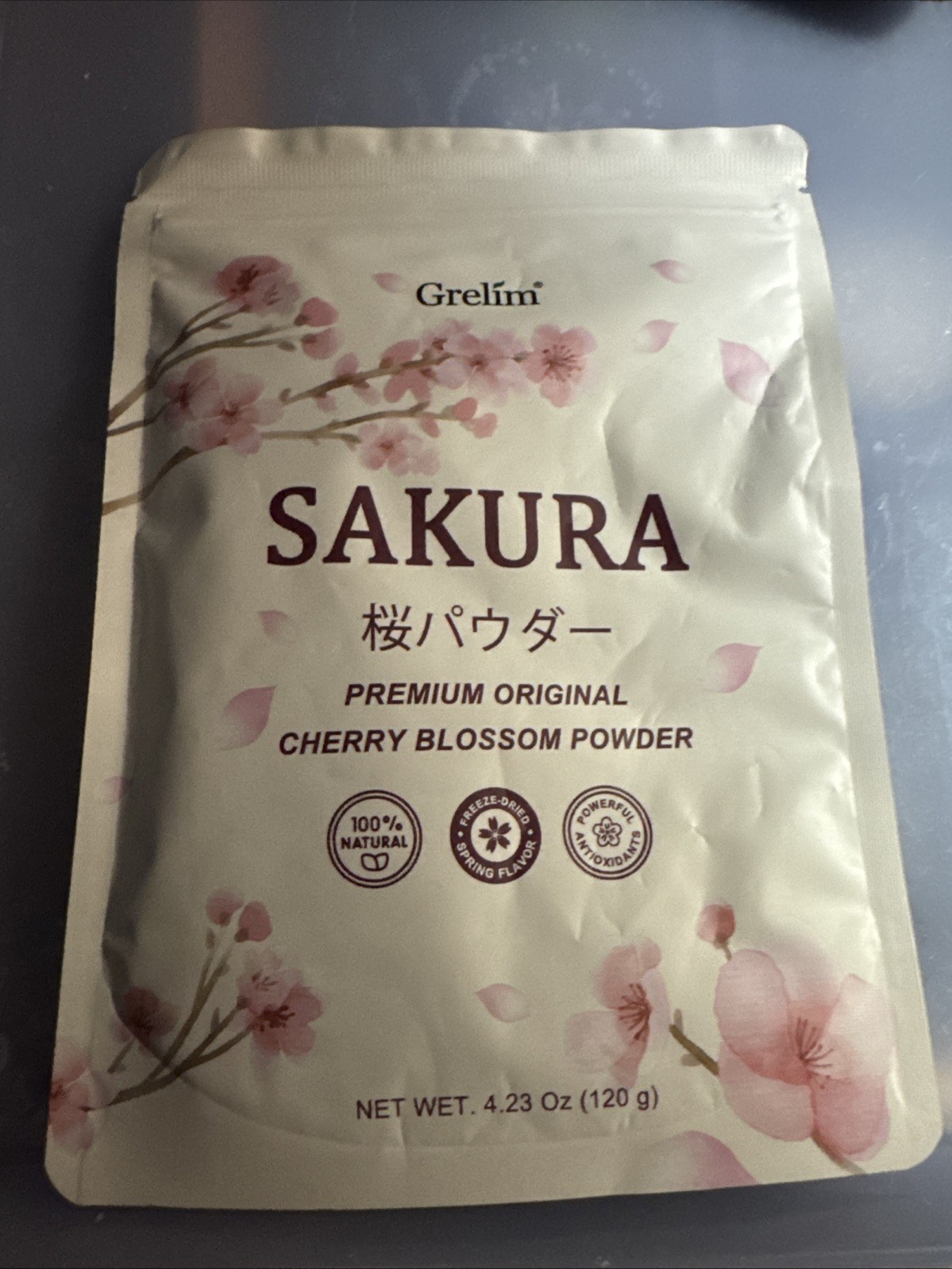 Grelim Sakura Premium Original Cherry Blossom Powder 4.23 oz EXP 12/2027