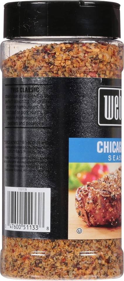 Weber Chicago Steak Seasoning 13 Ounce Shaker