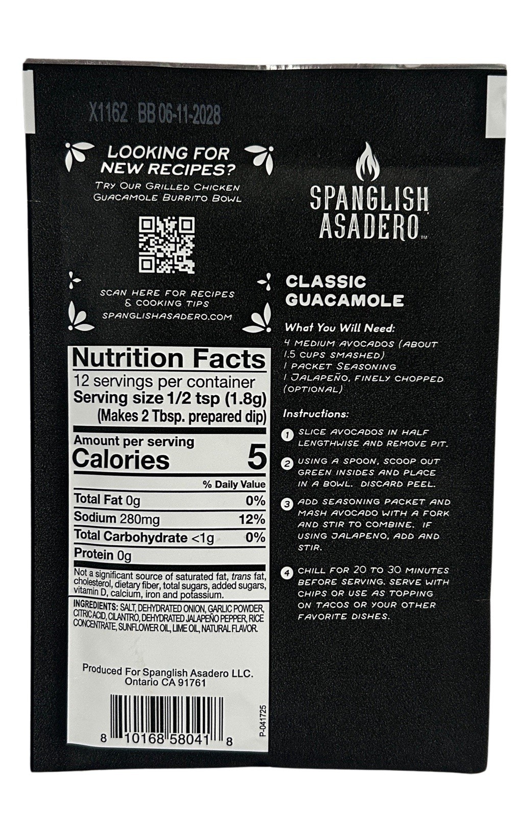 Spanglish Asadero Seasoning Guacamole and Elote Spices With Flavor