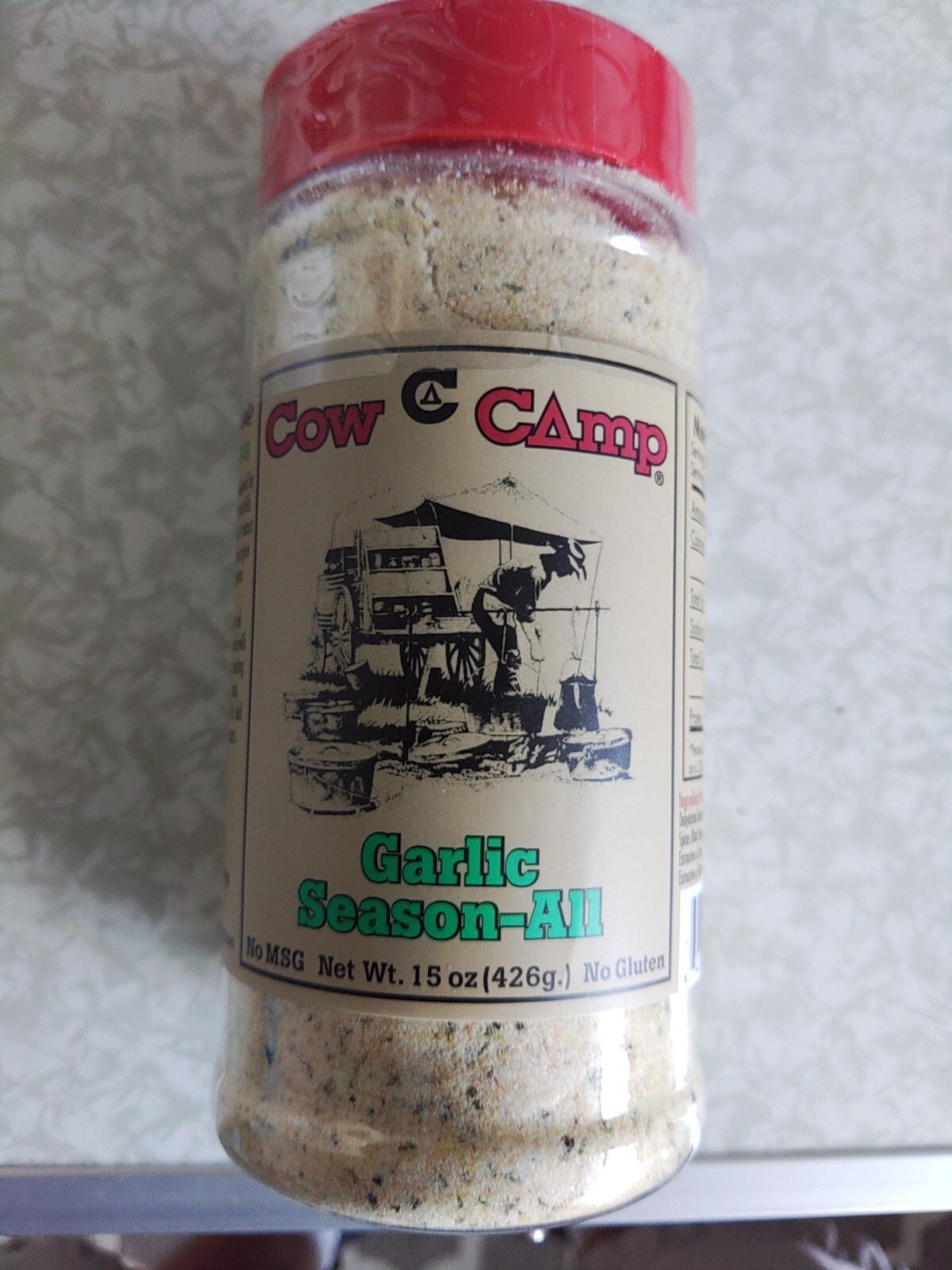 Cow Camp Garlic Season-All Grill & Seasoning No MSG 15oz 142g No Gluten