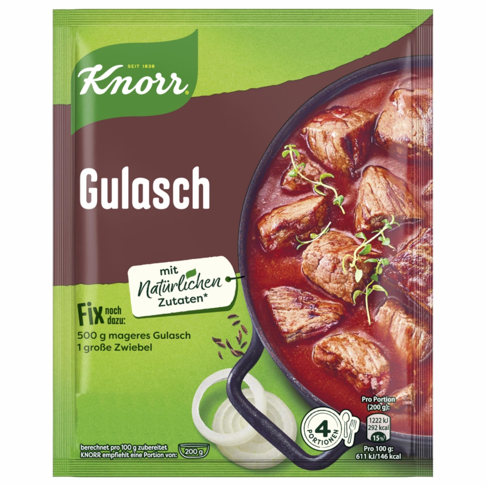 Knorr Fix goulash (Gulasch) (Pack of 4) 1.8 Ounce
