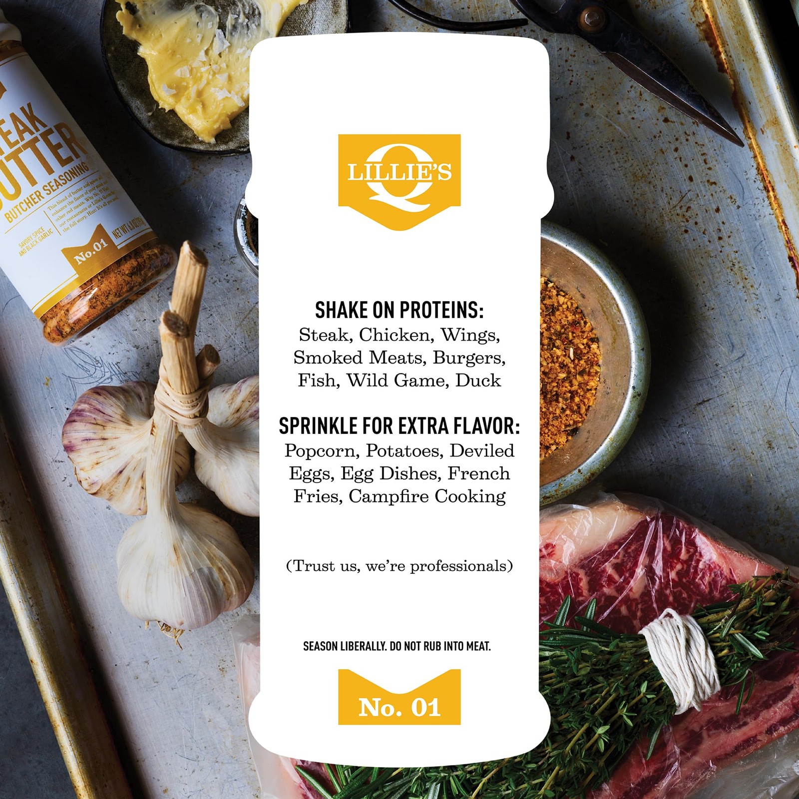 Steak Butter Seasoning 6oz All-In-One with Garlic, Salt & Black Pepper