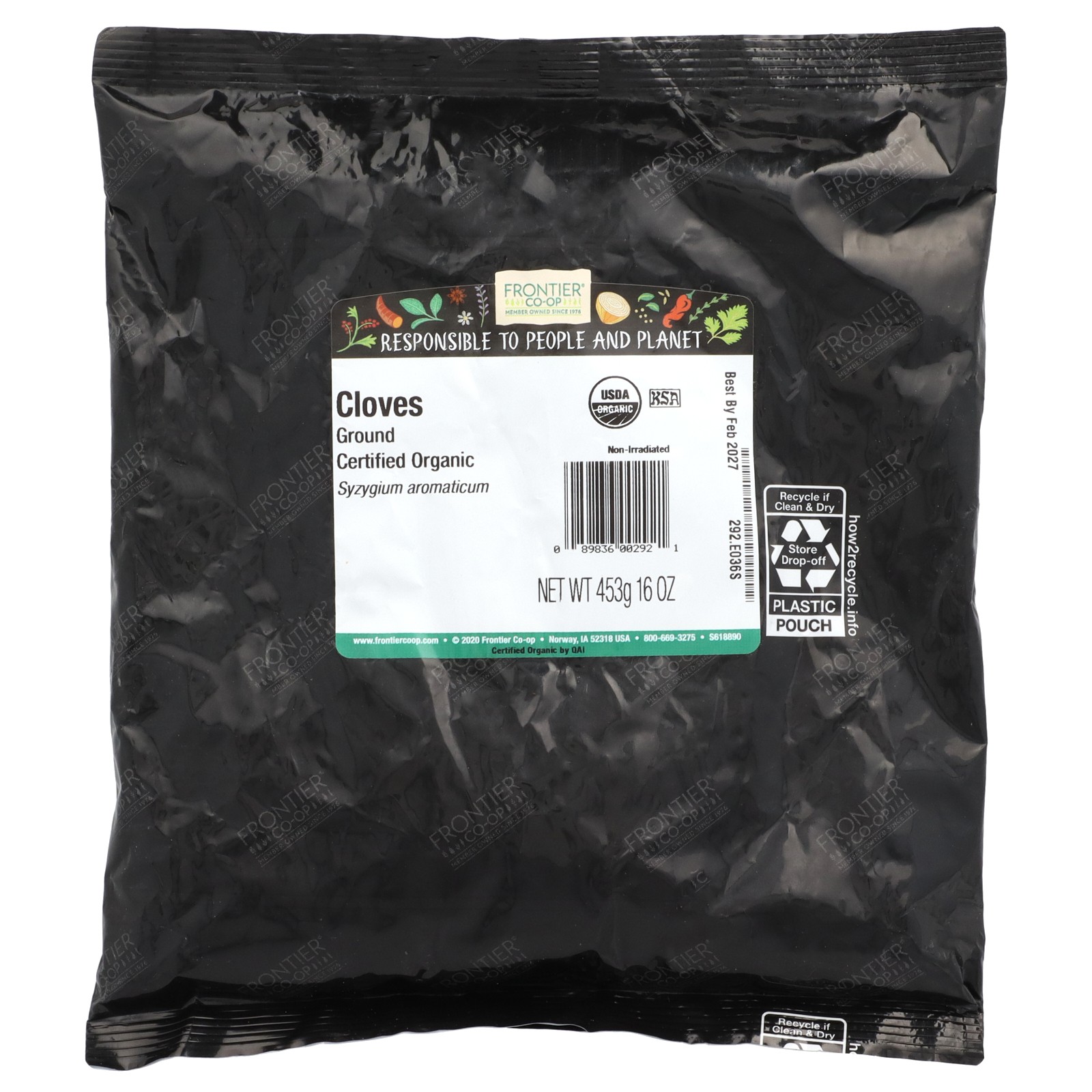 Organic Ground Cloves, 16 oz (453 g)