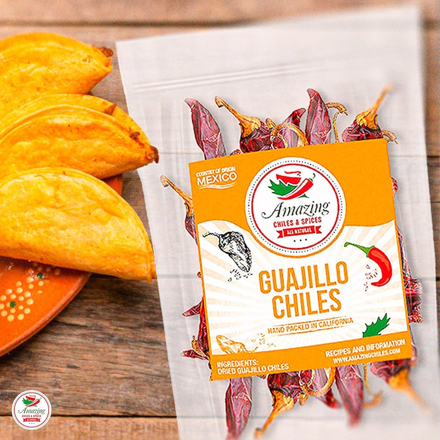 Dried Peppers 6 Pack Bundle -Ancho, Guajillo, Pasilla, Arbol, Chipotle, Cascabel