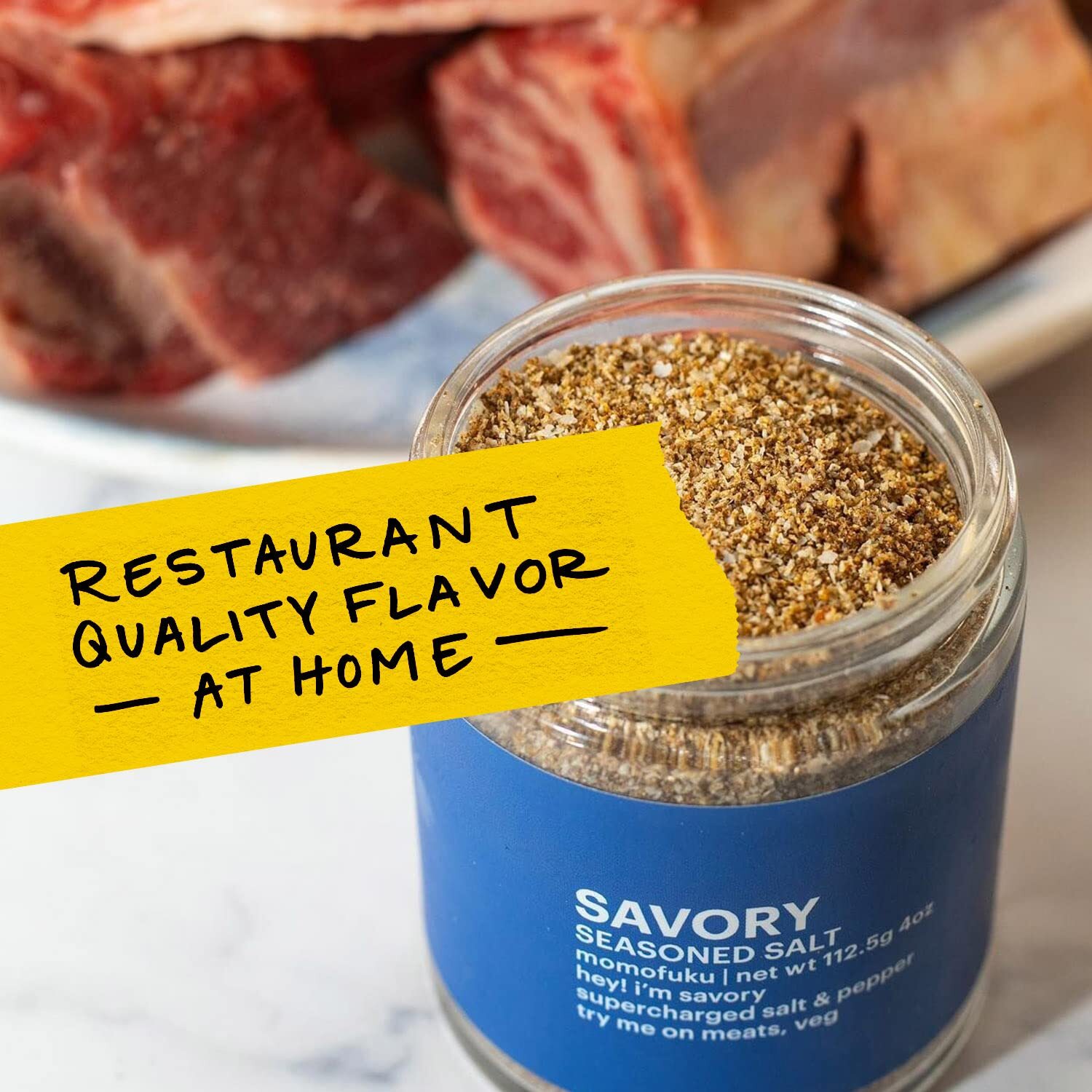 Momofuku Savory Seasoned Salt 4oz Umami Rich Seasoning Vegan Gluten Free