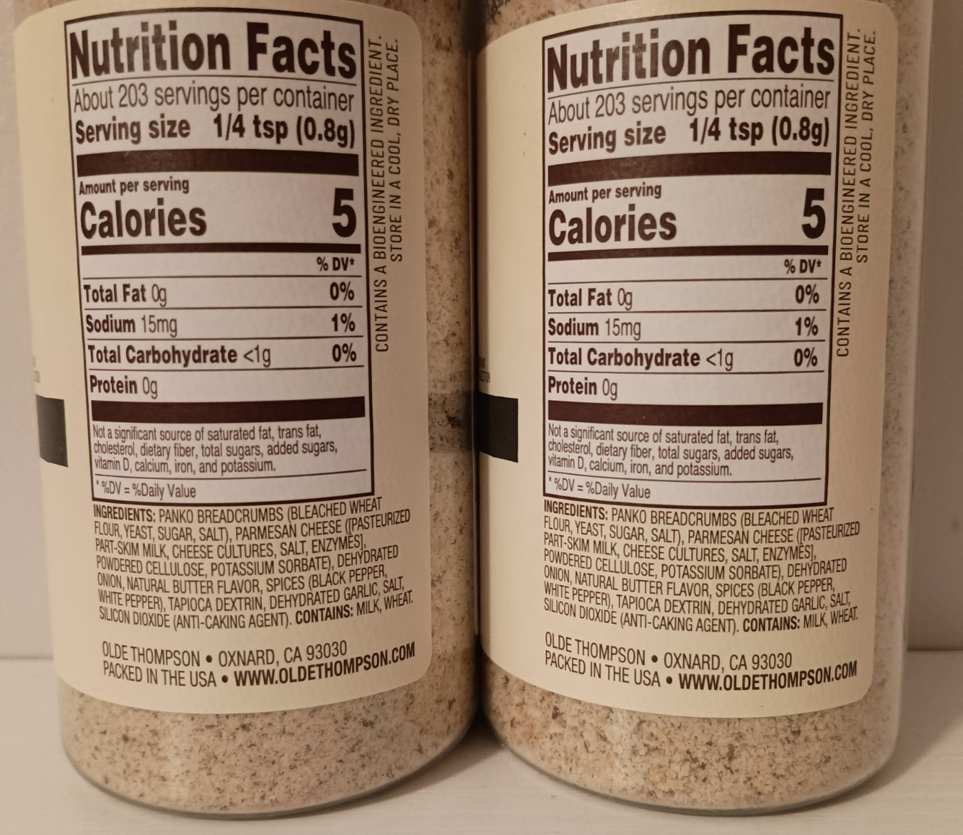 Olde Thompson Cacio E Pepe Crunch Pasta Mix-Ins Seasoning 5.7 oz (2 Pack)