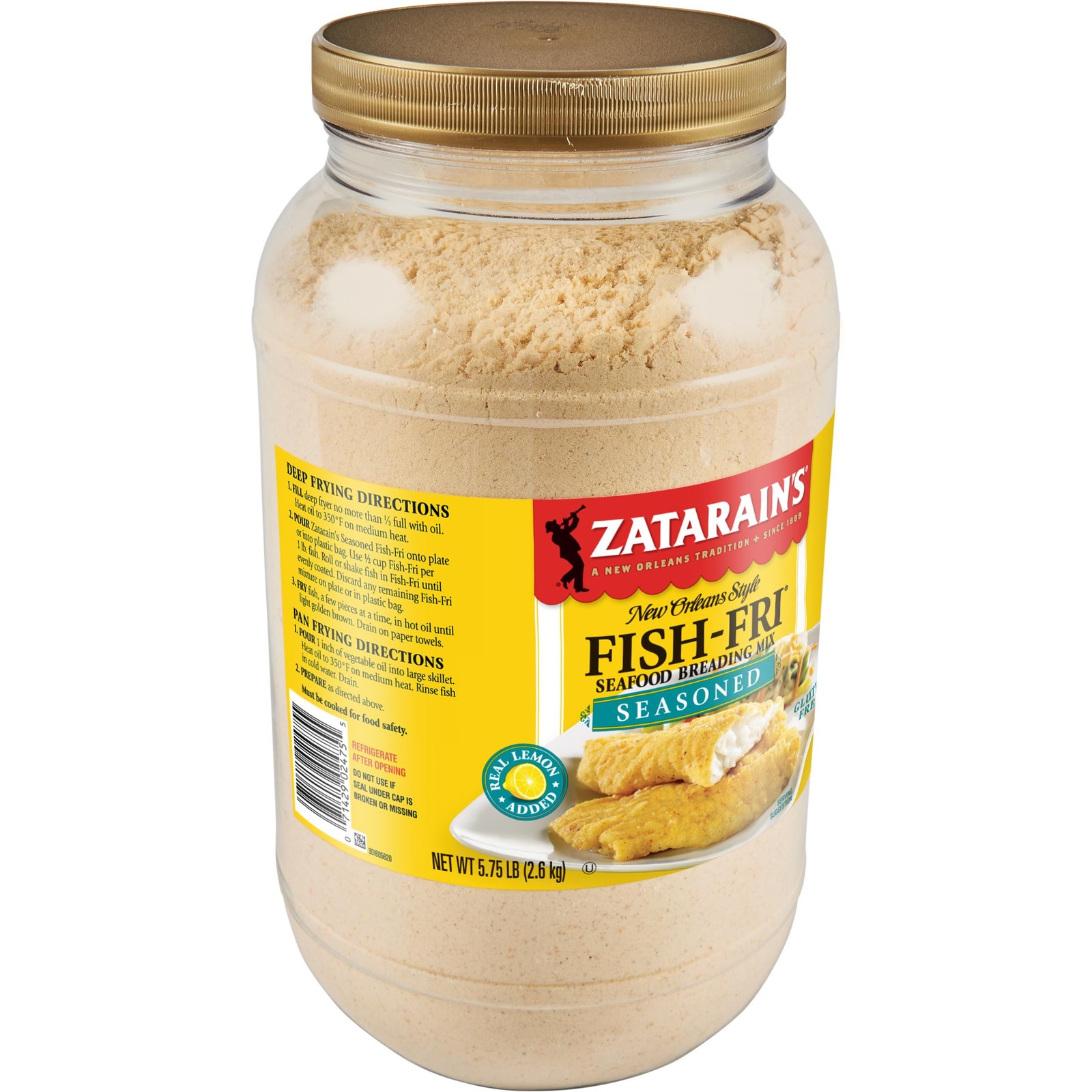 Zatarain’s Seasoned Fish Fri Seafood Breading Mix 5.75 lb