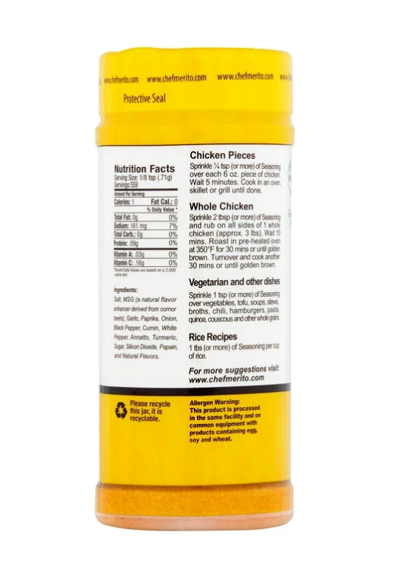 Chef Merito, Chicken Seasoning 14oz x 2 bottles