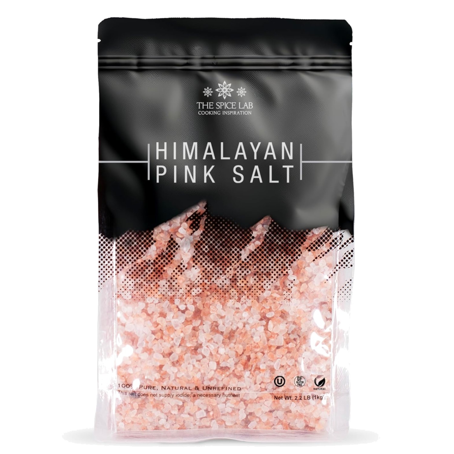 Natural 2.2 lb Himalayan Pink Salt – Coarse Grain Grinder Refill, Kosher & Pure