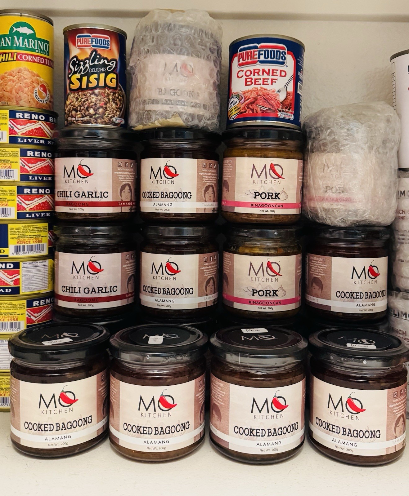 MQ Kitchen Cooked Bagoong Alamang (Cooked Bagoong) Single Spice 200g