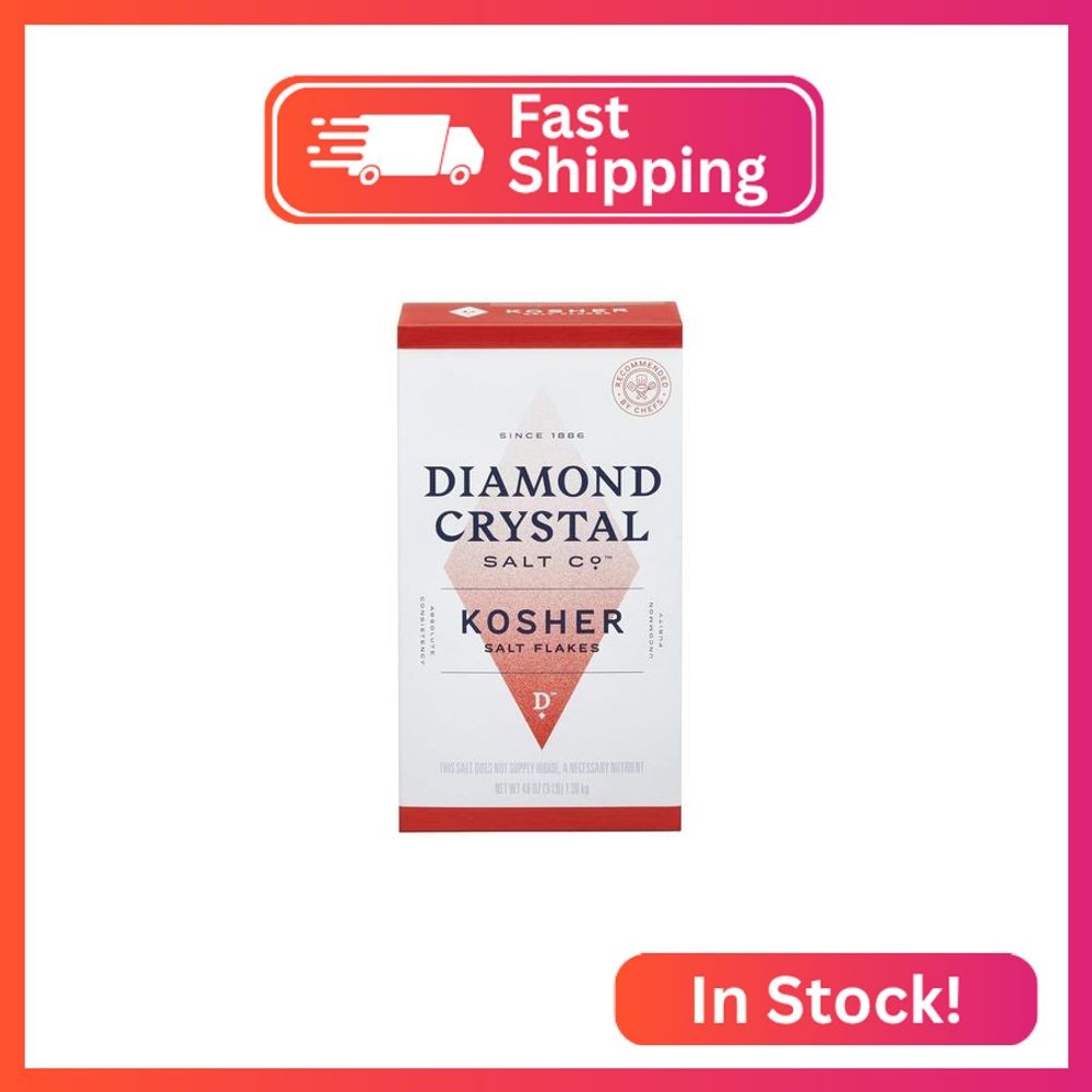 Diamond Crystal Kosher Salt – Full Flavor, No Additives – Pure and Natural Since