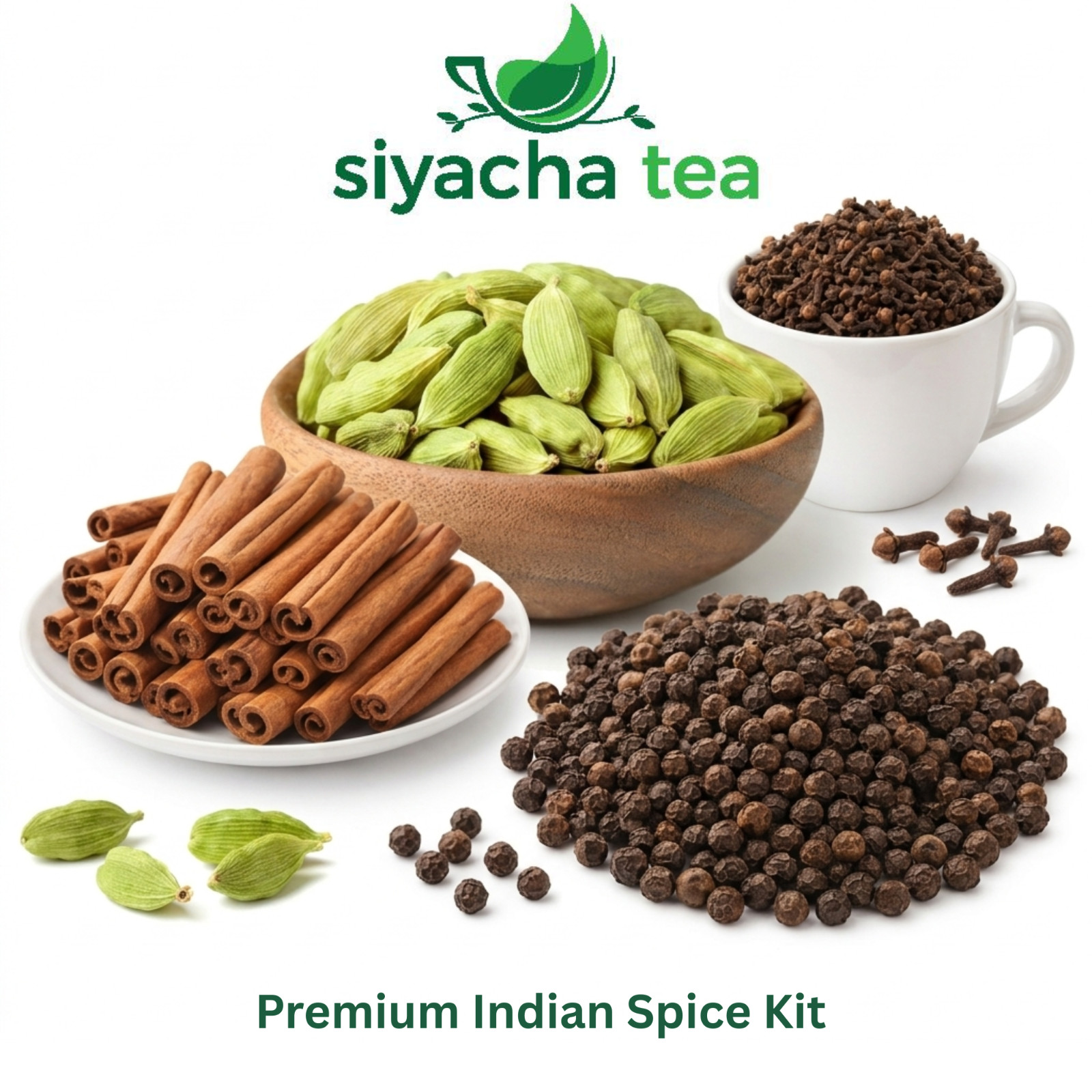 Indian Spice Kit Combo 200g Pack 4x50g Cardamom Cinnamon Clove Black Pepper