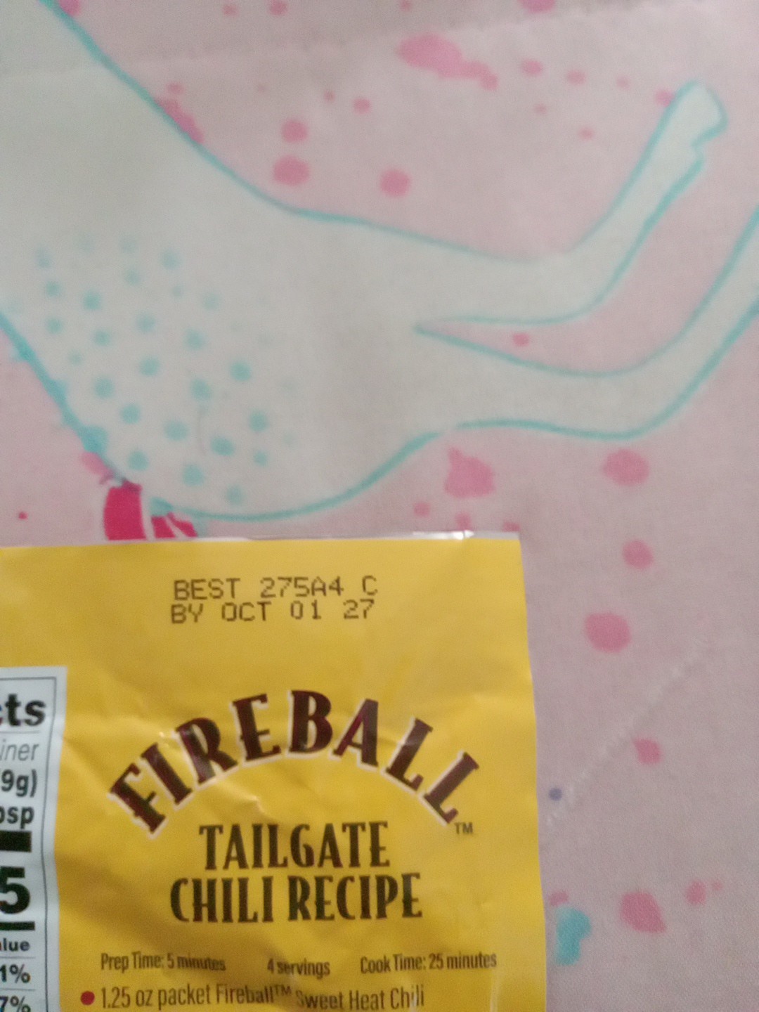 Fireball Sweet Heat Chili Seasoning Mix Lot of 2 Packets Whiskey Flavored New