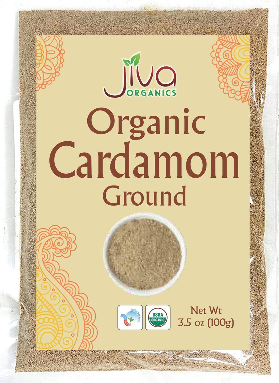 Organic Ground Cardamom Powder 3.5 Ounce Bag – Premium, Aromatic, Non-GMO – by