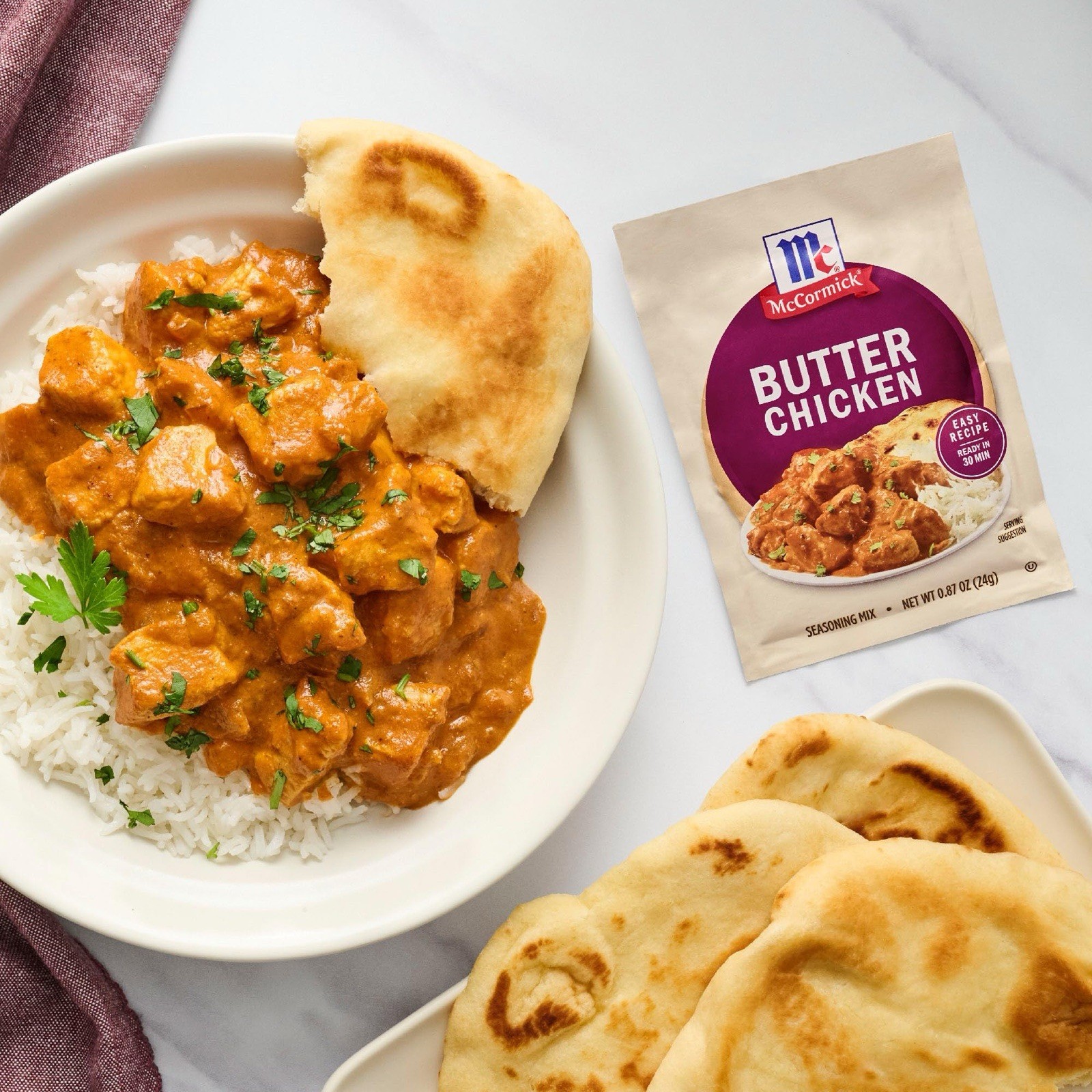 McCormick Seasoning Mix, Butter Chicken 🍛 0.87 oz (12 Ct)