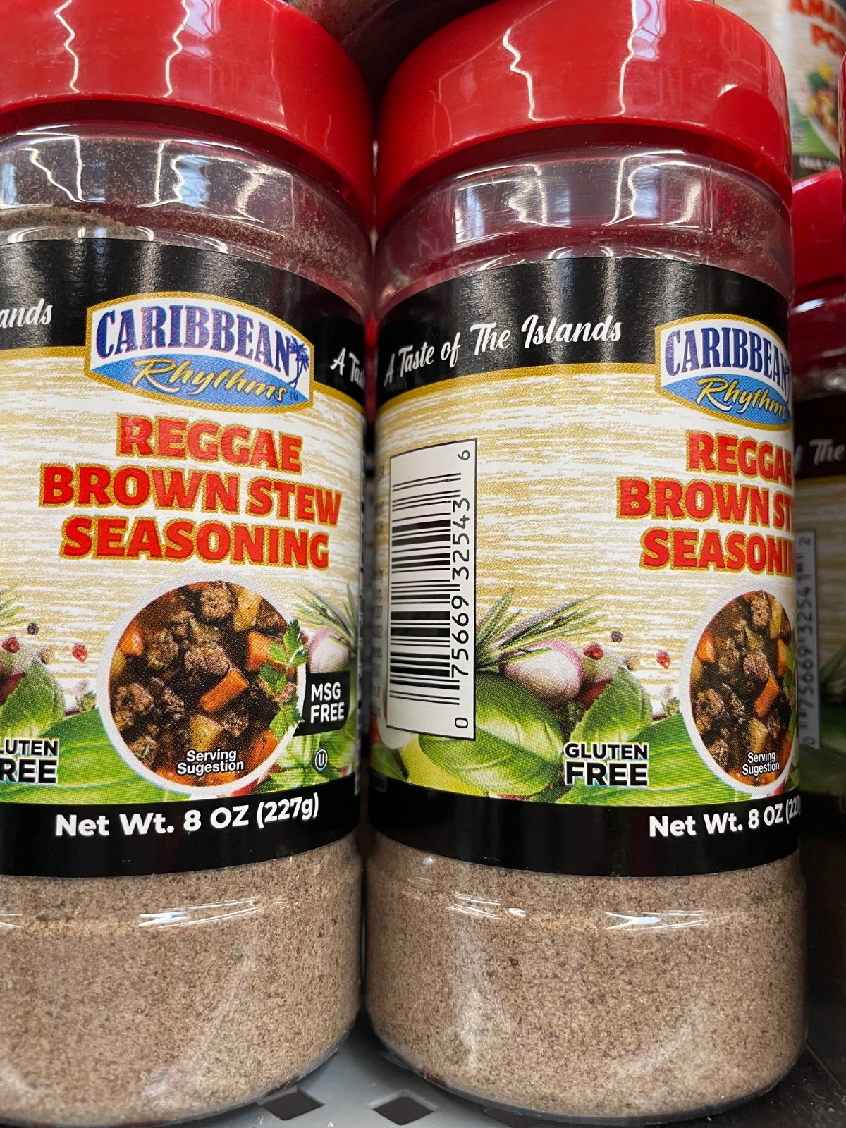 3 Pack Caribbean Rhythms Reggae Brown Stew Seasoning 8 oz Jamaican Spice Blend