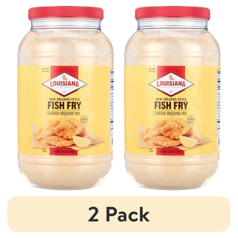 Seafood Breading Mix New Orleans Style Fish Fry Crispy Flour Powder 88oz Jug