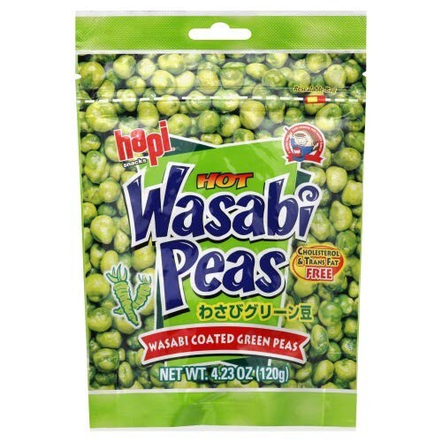 Hapi Wasabi Coated Green Peas, 4.23 oz (12 pack)
