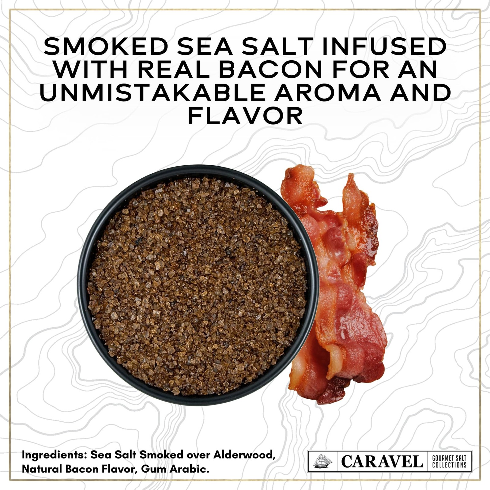Smoked Bacon Salt for Cooking or Finishing – Natural and Flavorful Alderwood …
