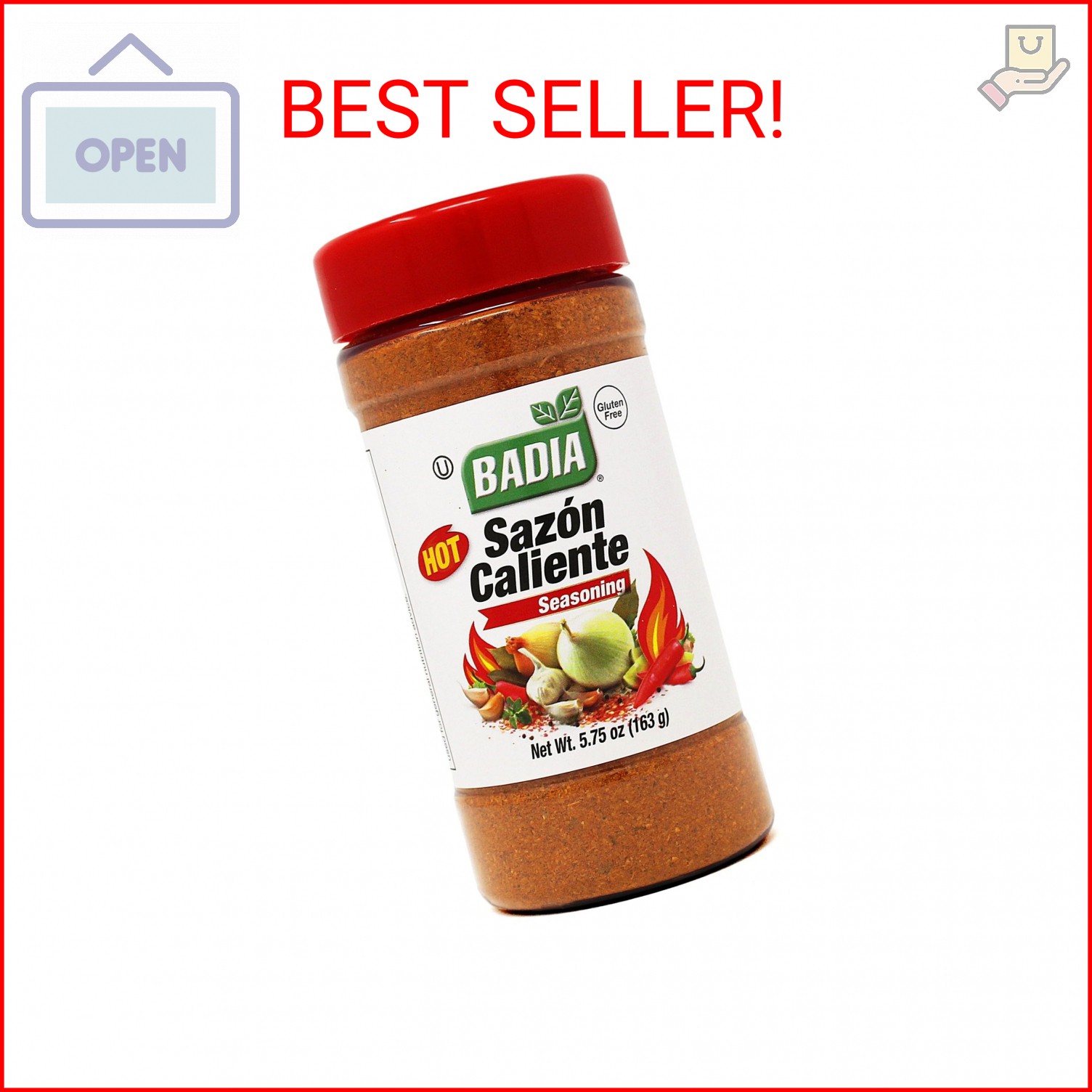 Badia Sazon Caliente 5.75 oz – Latin Inspired Spicy All Purpose Seasoning – Glut