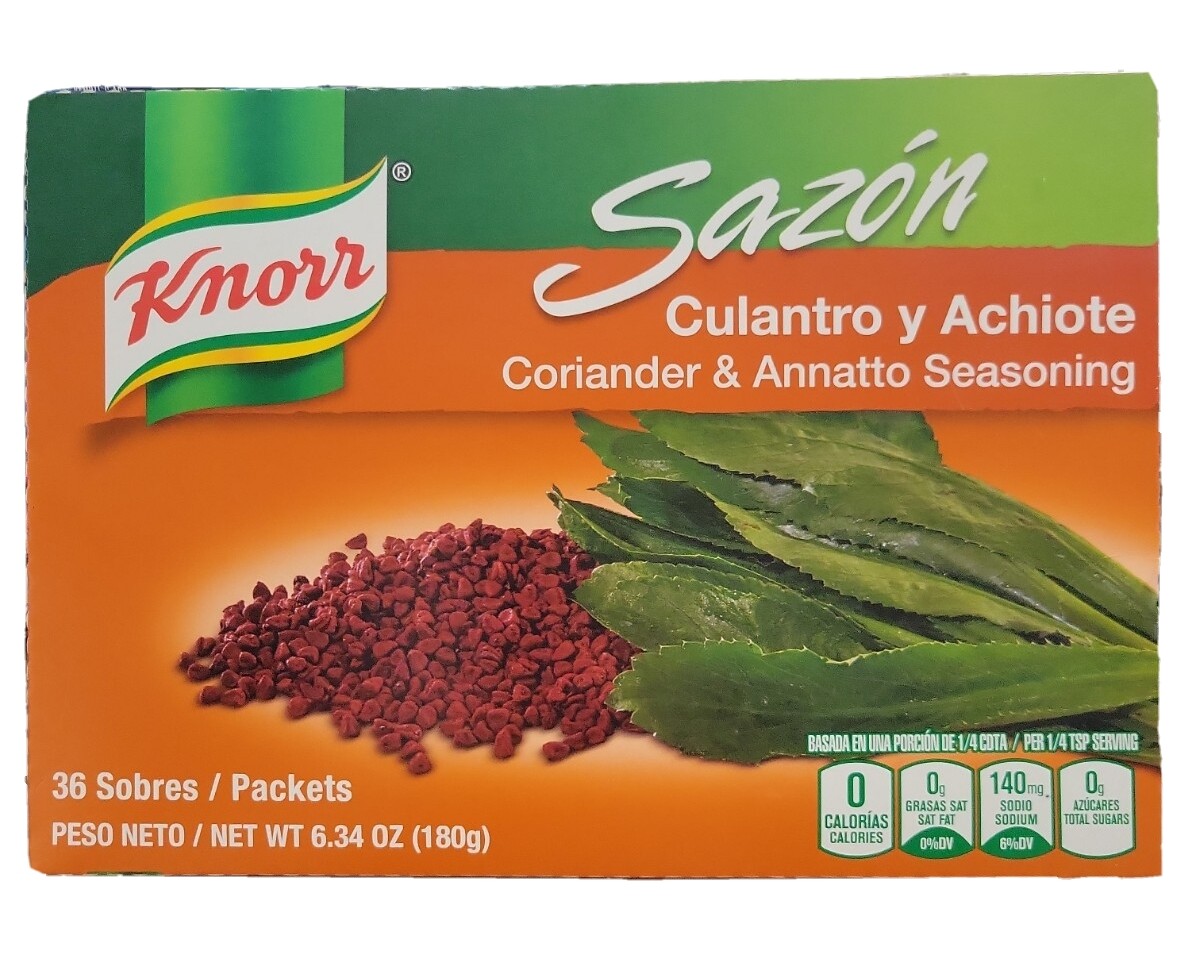 Knorr Seasoning With Coriander & Annatto 2 PACKS- 32 Packs. ea.
