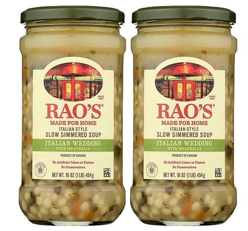Rao’s Slow Simmered Soup Italian Wedding with Meatballs 2 Pack