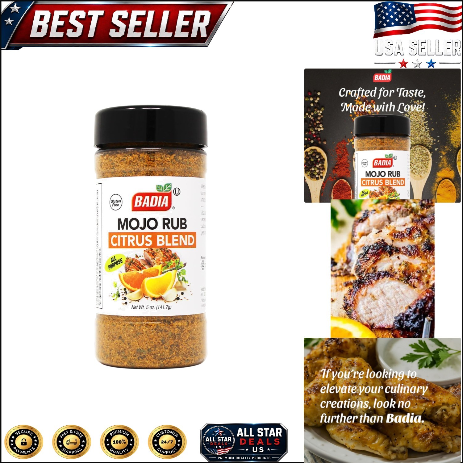 5 oz Mojo Citrus Blend Seasoning – Versatile Marinade & Dry Rub for Every Dish