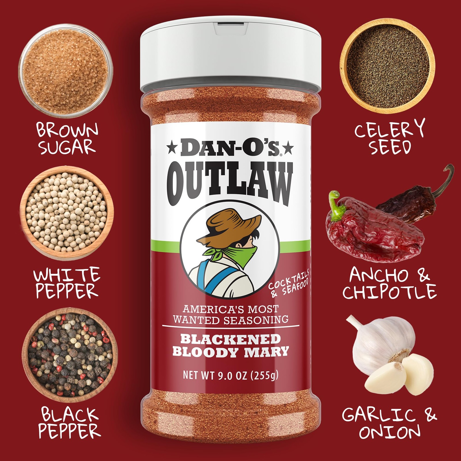 Dan-O’s Outlaw Seasoning 6 Bottle Set- Butter Dust, 45.1 Ounce (Pack of 1)