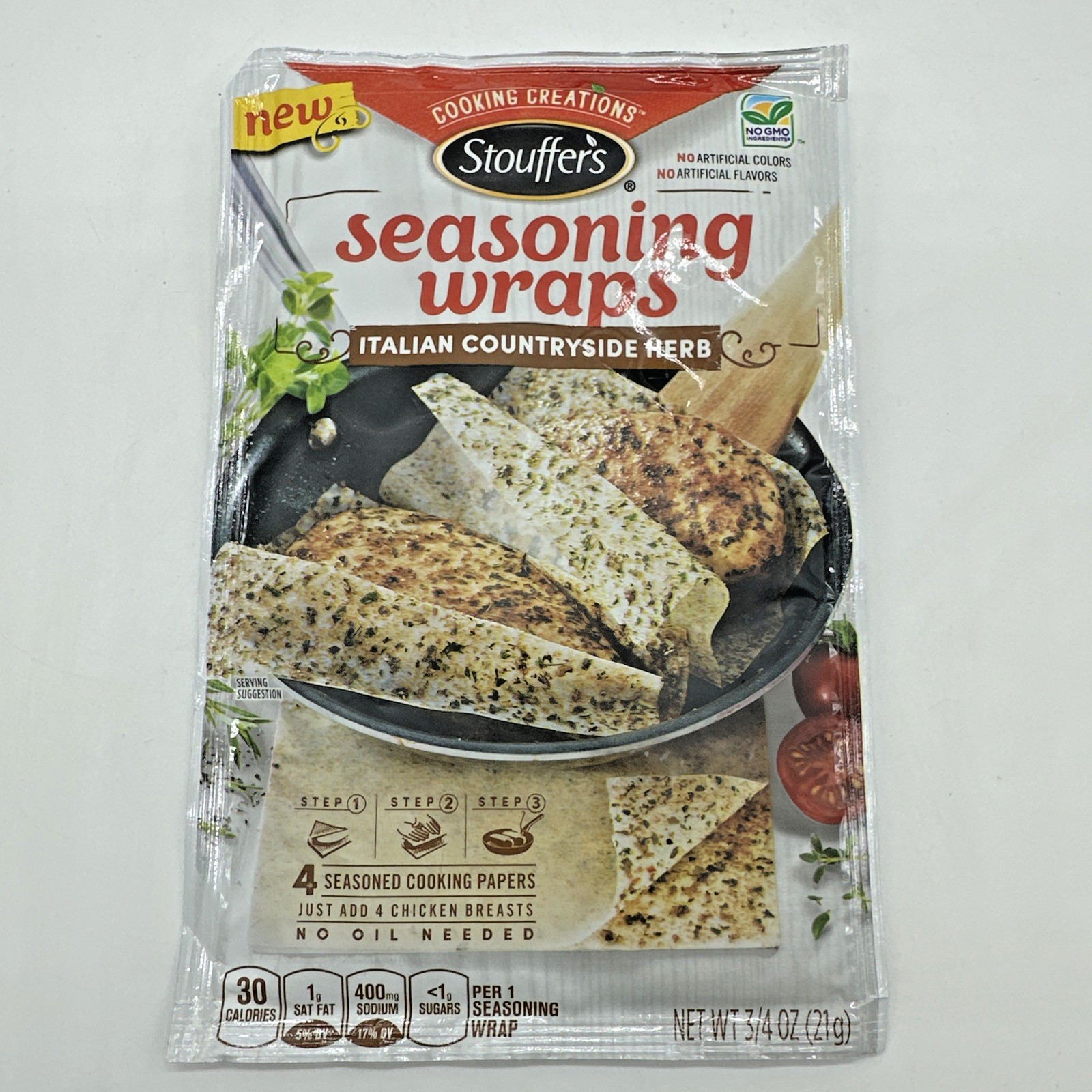 Stouffer’s Seasoning Wraps ITALIAN COUNTRYSIDE HERB BB 2019 Discontinued Lot x 4