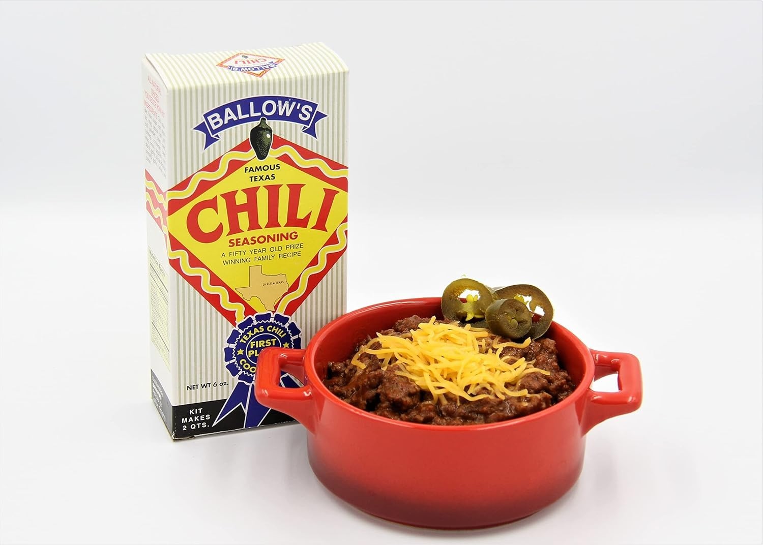 Ballow’s Famous Texas Chili Seasoning Kit (1 Package)