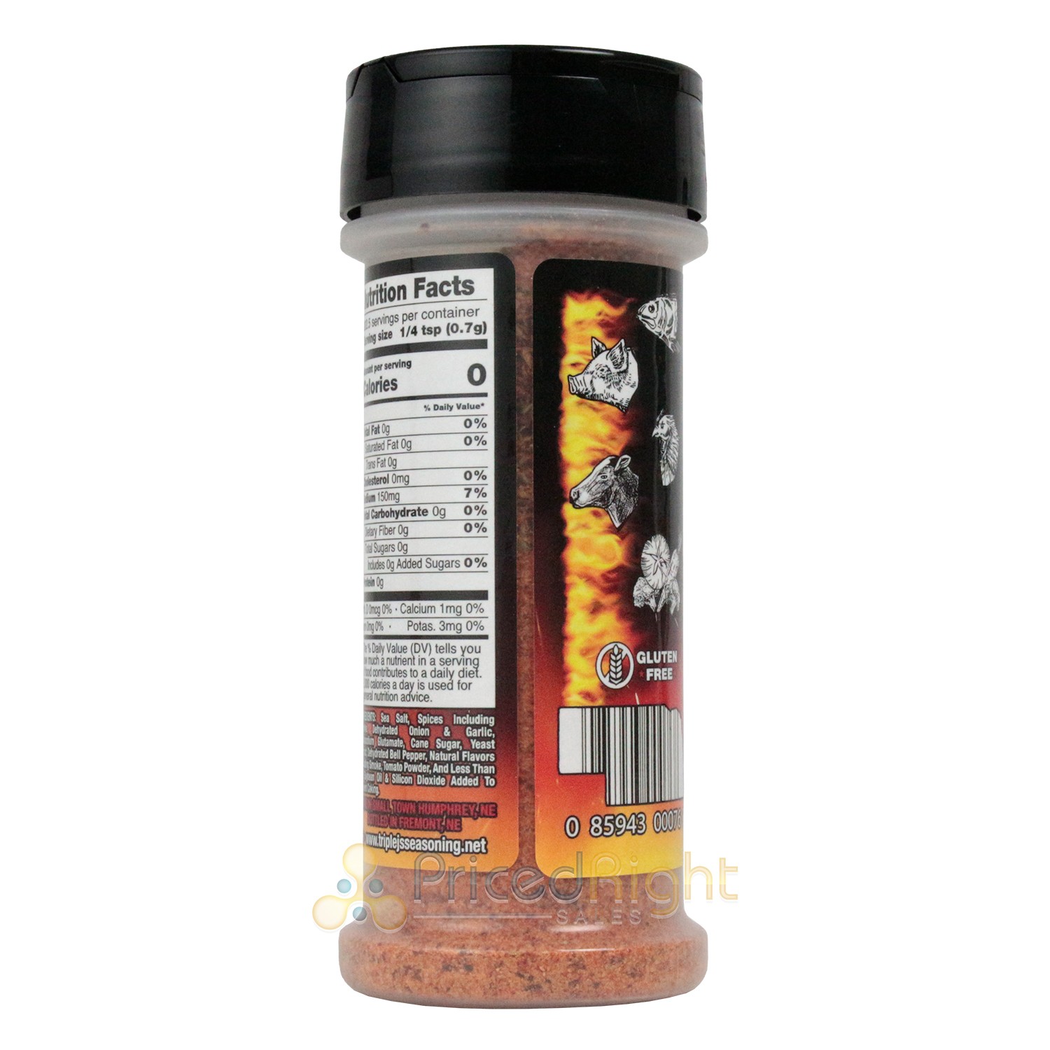 Triple J’s All Purpose Spicy Seasoning Beef Pork Poultry Fish Gluten Free 5 oz