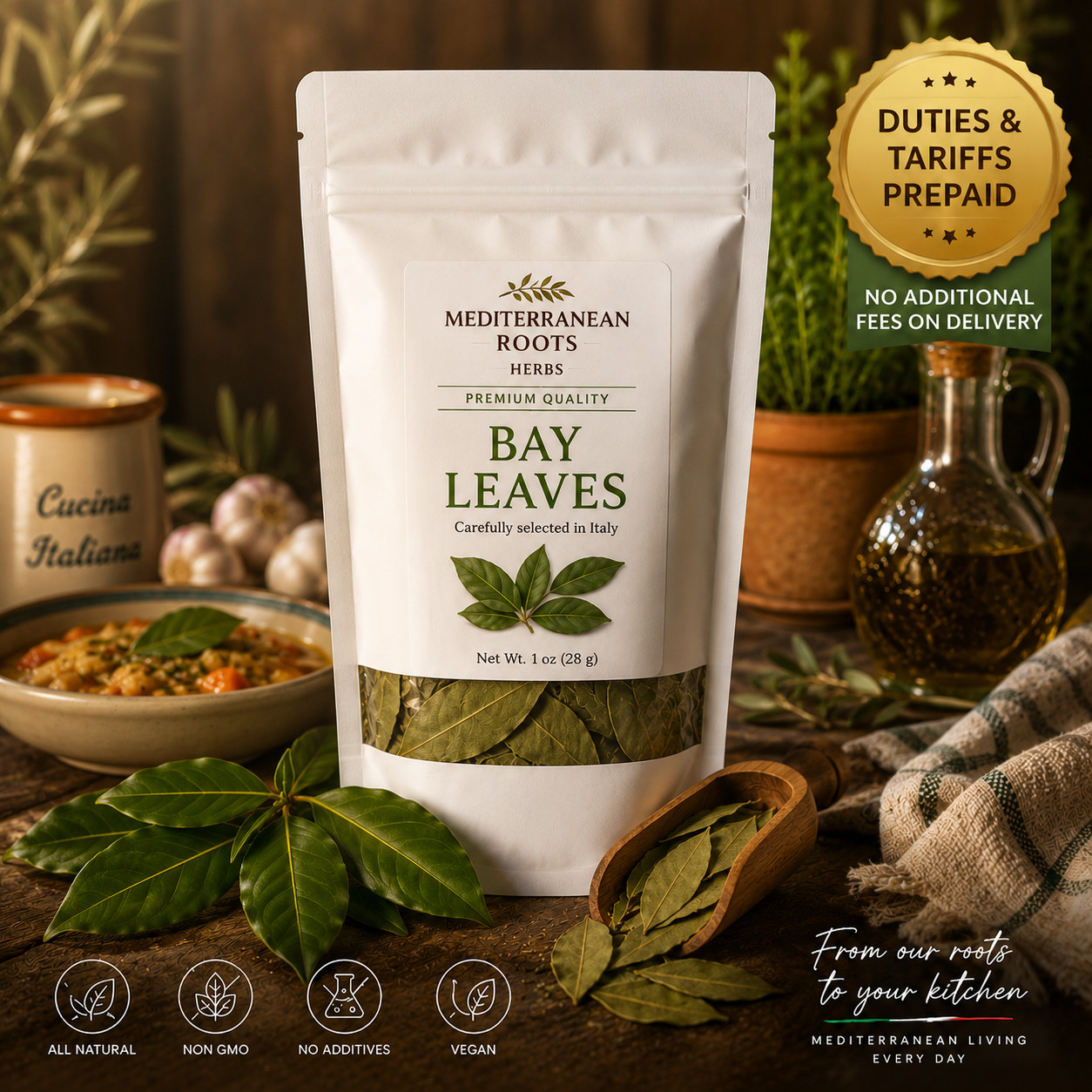 Organic Bay Leaves, Bay Laurel, Italian Herb, Mediterranean Herb, Infusion