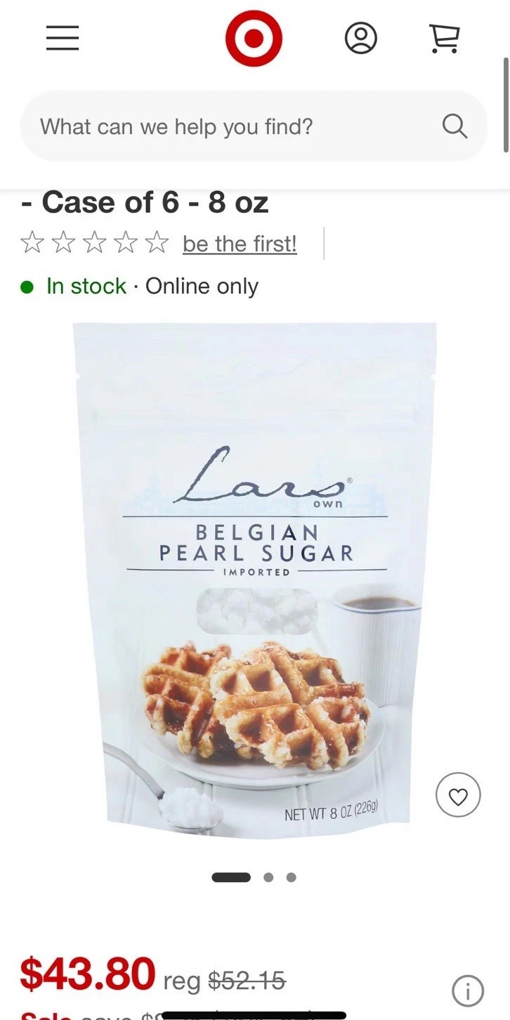 Lars Own Imported Swedish Pearl Sugar Gourmet Pastry Traditional Scandinavia X2