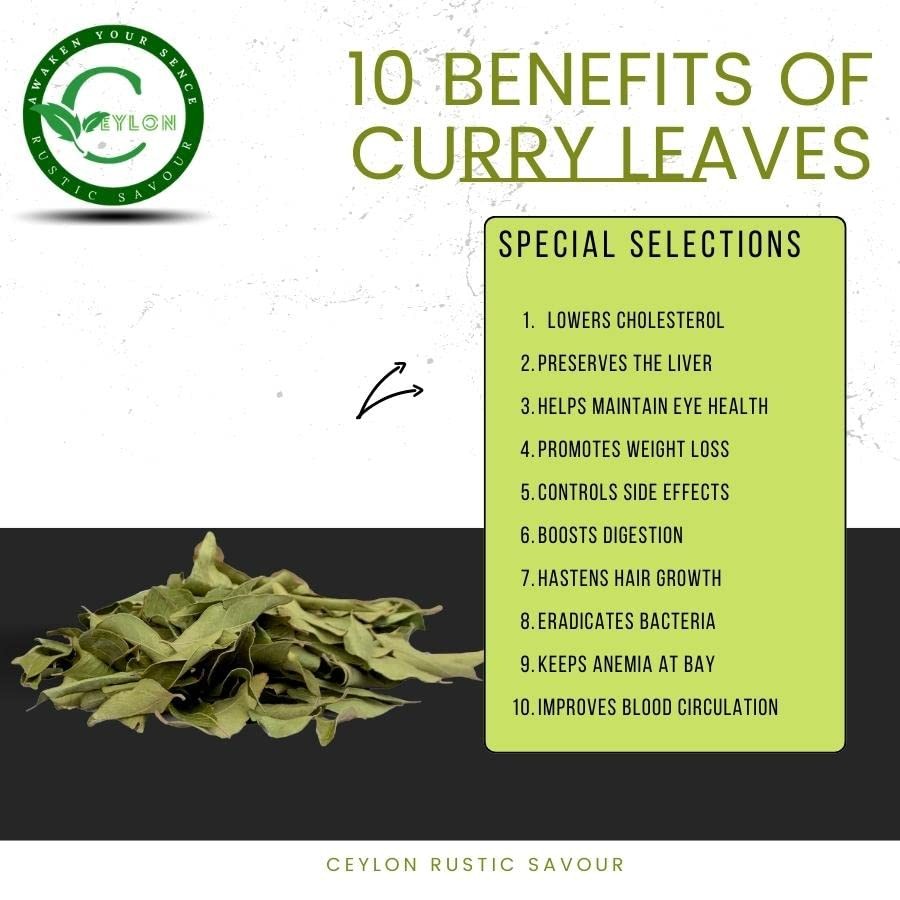 Dried Curry Leaves 0.4 Oz (11.34g) Grade Air Fresh Whole Kari Patta Gluten Free