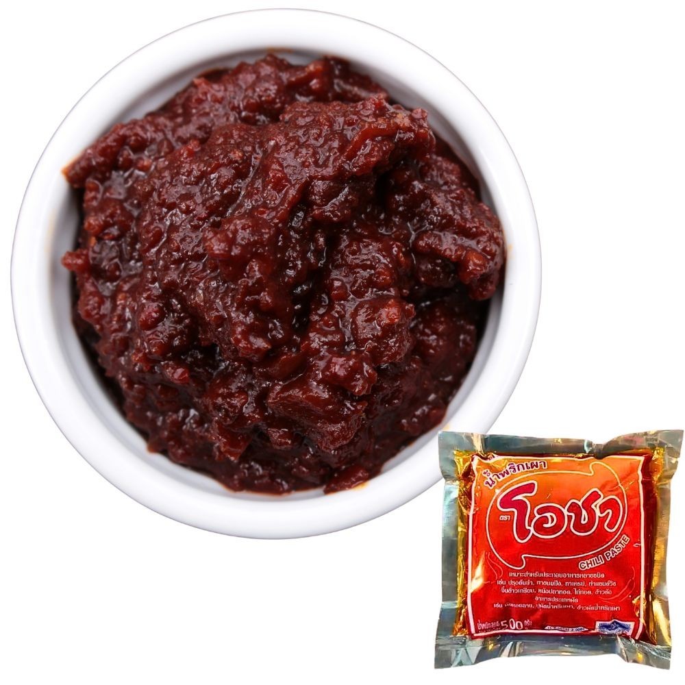 Thai Chili Paste 500g Ocha Brand Nam Prik Pao Tom Yum Spread Mild