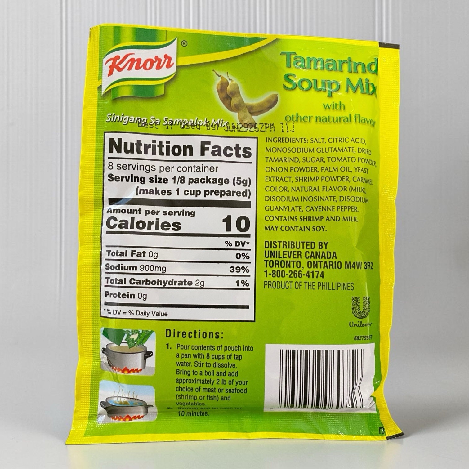 Knorr Tamarind Soup Mix (Sinigang Sa Sampalok Mix), 1.41Oz (40G) -6