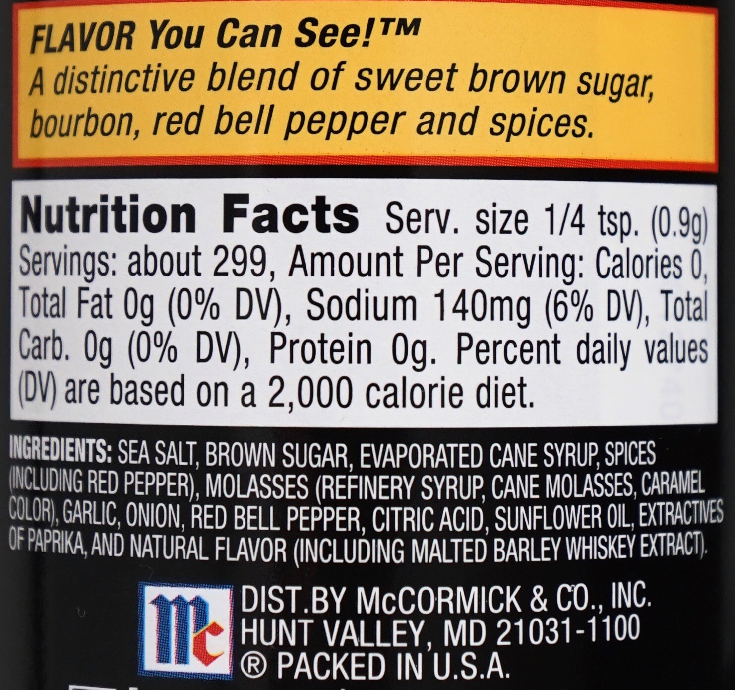 McCormick Grill Mates Brown Sugar Bourbon Naturally-Flavored Seasoning 9.5 Ounce