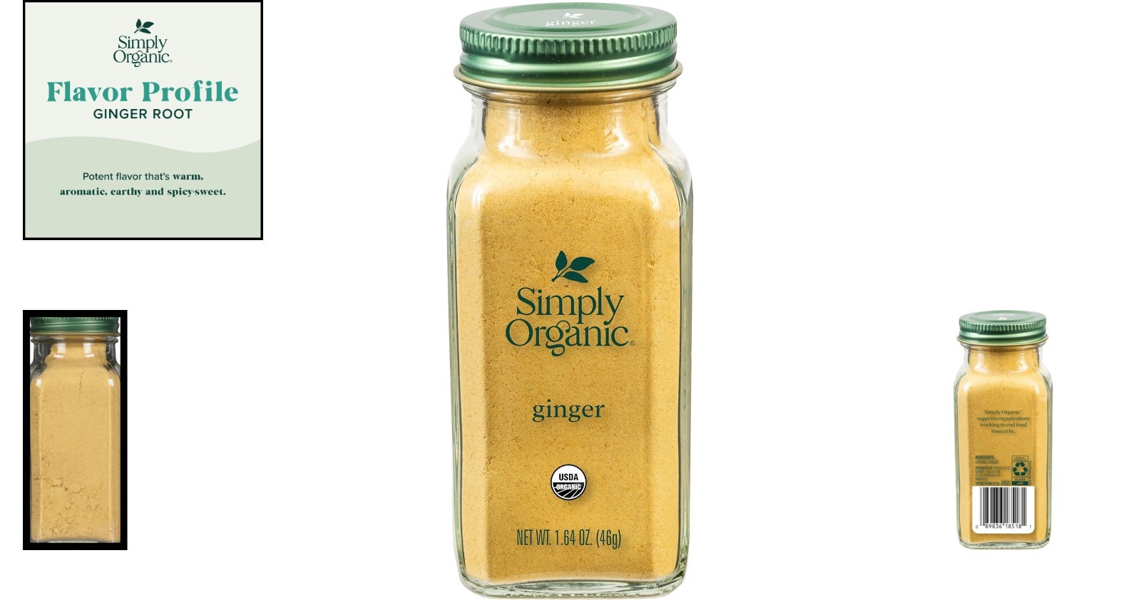 Organic Ground Ginger Powder, 1.64 Ounce – Non-GMO, Non-Irradiated Excellence