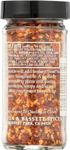 Morton & Bassett Red Chili Flakes, All Natural, Kosher, MSG Free, Gluten Free &