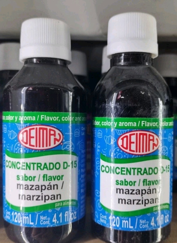 2X DEIMAN MARZIPAN ( MAZAPAN ) CONCENTRATE FLAVORING 2 BOTTLES 4.1oz (120ml) EA.