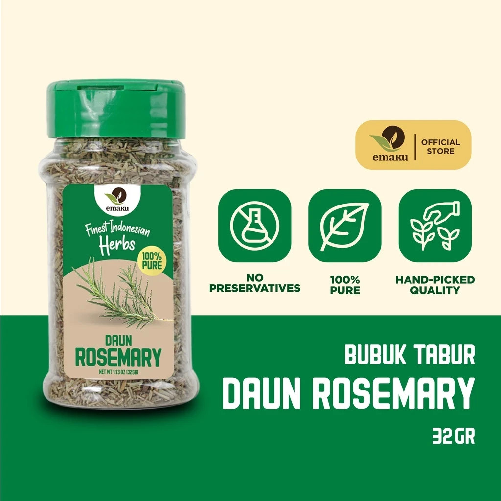3x Rosemary Flakes 32g Herbs Spices Extract Natural Organic Pure Herbal Health