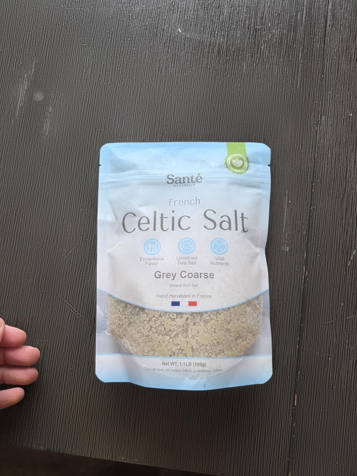 18oz Celtic Grey Sea Salt Coarse | Unrefined French Mineral Salt Organic