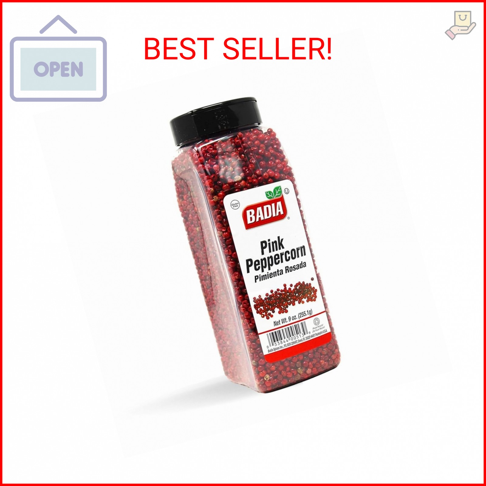 Badia Pink Peppercorn Whole, 9 oz – Sweet, Floral & Mildly Spicy Flavor Pink Pep